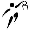 Olympic pictogram for basketball