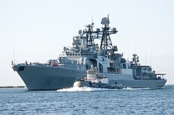 Admiral Panteleyev, an Udaloy-class guided-missile destroyer of the Russian Navy