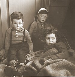 Jewish children recuperate in St. Gallen, Switzerland, 11 February 1945.