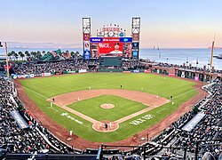 Oracle Park, home of the SF Giants