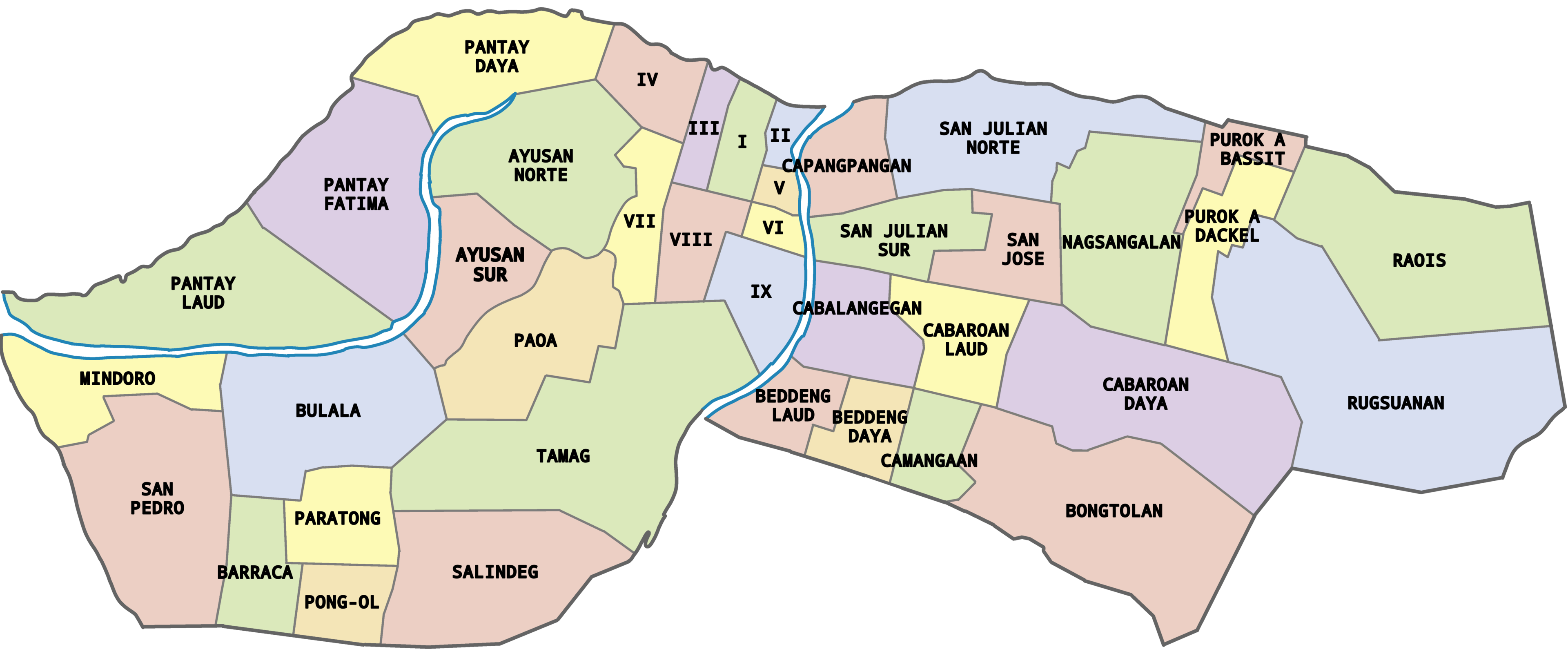 Political Subdivisions of the City of Vigan