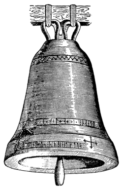The Saleby church bell [sv], Västergötland, Sweden, including a runic inscription from 1228 AD