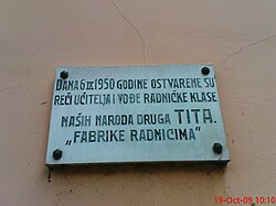 "Fabrike radnicima" ("Factories to the workers") as declared by Tito was the slogan of the Yugoslav socialist self-management system