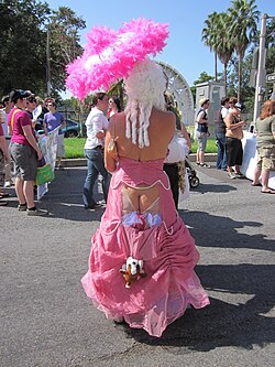 A risqué Decadence costume
