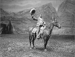 Vicente Oropeza in Buffalo Bill's Wild West show.