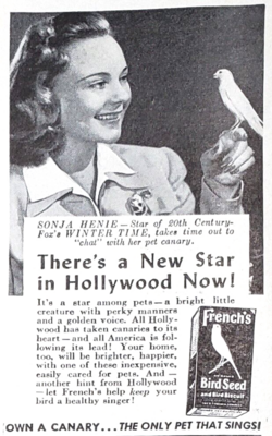 1940s canary seed advertisement