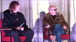 Liam Gallagher and Paul Arthurs at the Berlin premiere of the 2016 documentary Oasis: Supersonic