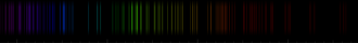 Color lines in a spectral range