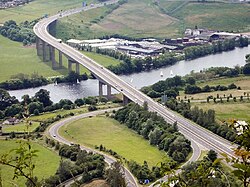 Friarton Bridge, on the southern outskirts of Perth