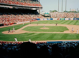 Milwaukee County Stadium, home ballpark from 1970 to 2000
