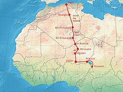 The Foureau-Lamy military expedition sent out from Algiers in 1898 to conquer the Chad Basin and unify all French territories in West Africa.