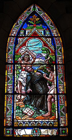 Nicolás Mascardi, shown here in the Cathedral of Bariloche, was among the Jesuits who used Chiloé as a starting point for exploration and missionary activity around Nahuel Huapi Lake