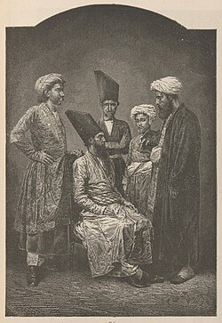 "Parsees of Bombay" a wood engraving, c. 1873