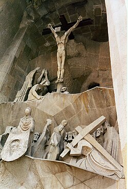 Passion Façade, Sagrada Família, Barcelona.