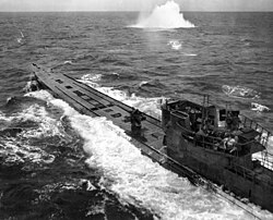 U-848 under attack by a US Navy Consolidated PB4Y-1 Liberator in November 1943