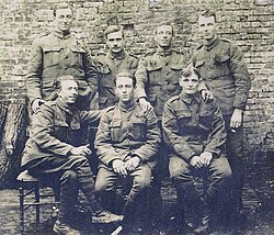 Bermuda Volunteer Rifle Corps soldiers with the Lincolnshire Regiment in France, 1918