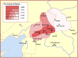 A map of the County of Edessa