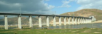 Viaduct of the Dali–Lijiang Railway near Dali
