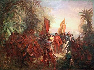 "The Discovery of America" (Johann Moritz Rugendas)