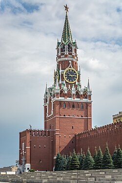 The Spasskaya Tower, built in 1491