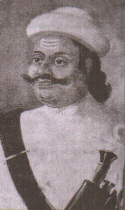 Kaji (equivalent to Prime Minister of Gorkha Kingdom) Vamshidhar "Kalu" Pande and Chief of the Gorkhali Army; one of the most highly decorated Gorkhali commanders