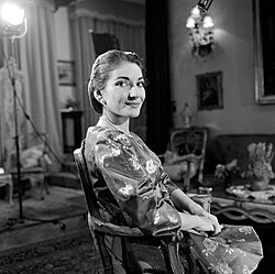 Renowned Greek soprano Maria Callas