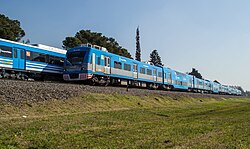 Puma train in Trenes Argentinos livery, being retired from service (2014).
