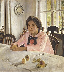 Valentin Serov – Girl with Peaches (1887) Tretyakov Gallery