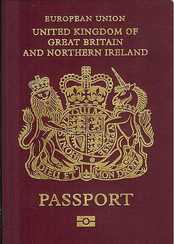 Series A biometric British passport