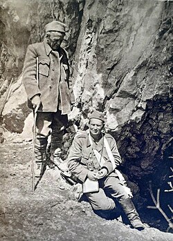 Tito and Ivan Ribar at Sutjeska in 1943