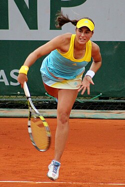 Monica Puig at the 2013 French Open