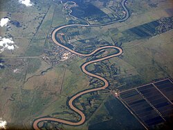 Meanders of the Rio Cauto at Guamo Embarcadero, Cuba