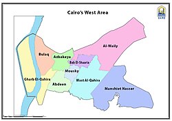Cairo Western Area map