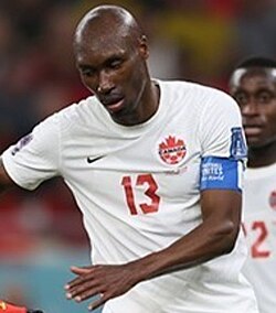 Atiba Hutchinson is Canada's most capped player with 104 appearances.