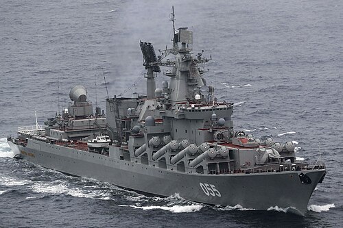 Russian Slava-class cruiser Marshal Ustinov