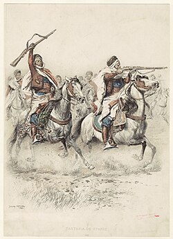 Algerian spahis of the French Army 1886
