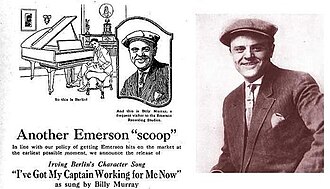 Murray in a newspaper ad from 1919