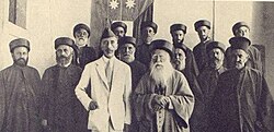 Faisal I of Iraq with Mar Yousef VI Emmanuel II Thomas, Patriarch 1900–1947, and the Chaldean bishops