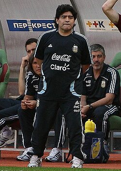 The Argentina national team was managed by Diego Maradona from 2008 until the 2010 FIFA World Cup