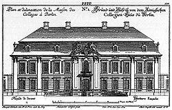 APU's Berlin Consistory sat in the Collegienhaus between 1737 and 1826, sharing it with the Kammergericht, and again from 1913 to 1945 as the sole user.
