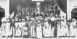 A theatrical play titled "Fateh Masr" at Al Mubarikya school in the 1940s
