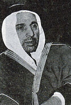 Shishakli in exile soon after his overthrowing, Saudi Arabia.