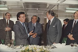 Menem and Patricio Aylwin in April 1993