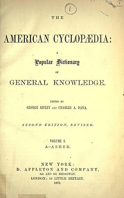 Title page of the American Cyclopædia,1879