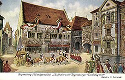 Ceremonial arrival at the Imperial Diet, 1711