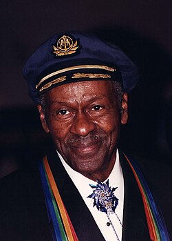 Chuck Berry wearing the Kennedy Center Honors, 2000