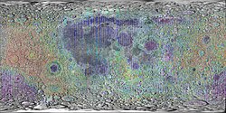 Lidar measurements of lunar topography made by Clementine mission