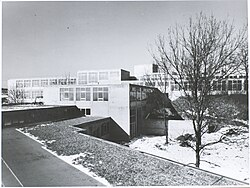 Building Ulm HfG, photography by Hans G. Conrad.