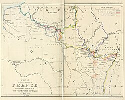 Eastern boundary of France as defined in Article III of the First Peace Treaty of Paris (30th May 1814)