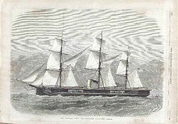 Early ship resupplying at sea, such as an attempt with HMS Captain in 1870, was slow and often hazardous.
